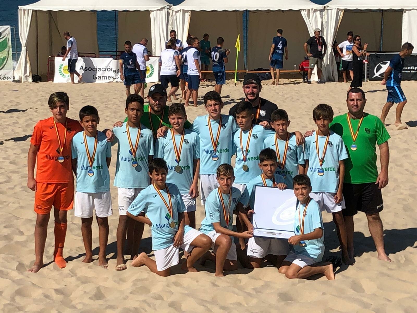 El equipo Alevín, Bronce en el Campeonato de España de Clubes de Fútbol Playa