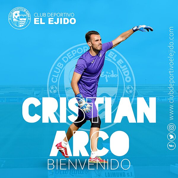 El meta Christian Arco vuelve al CD El Ejido