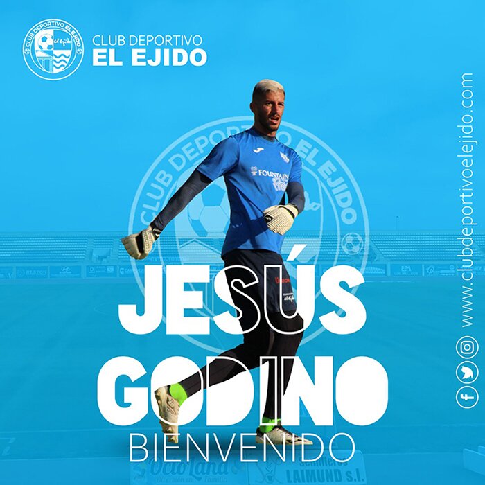 Godino defenderá la portería del CD El Ejido en Segunda B