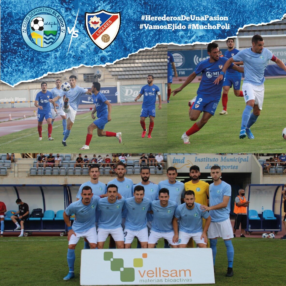 El CD El Ejido pierde frente al Linares Deportivo mereciendo mejor resultado