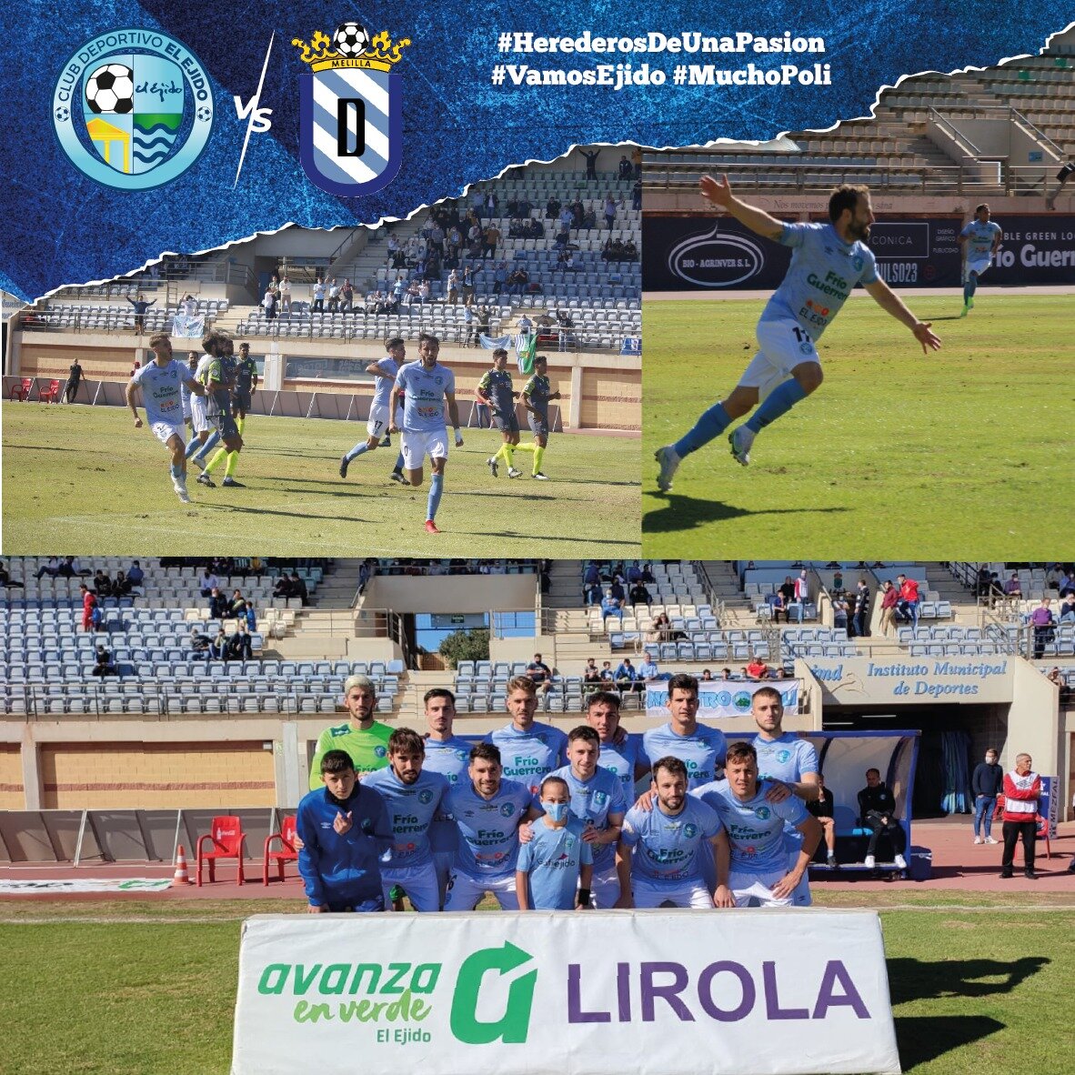 El Club Deportivo El Ejido certifica su reacción ganando a la UD Melilla
