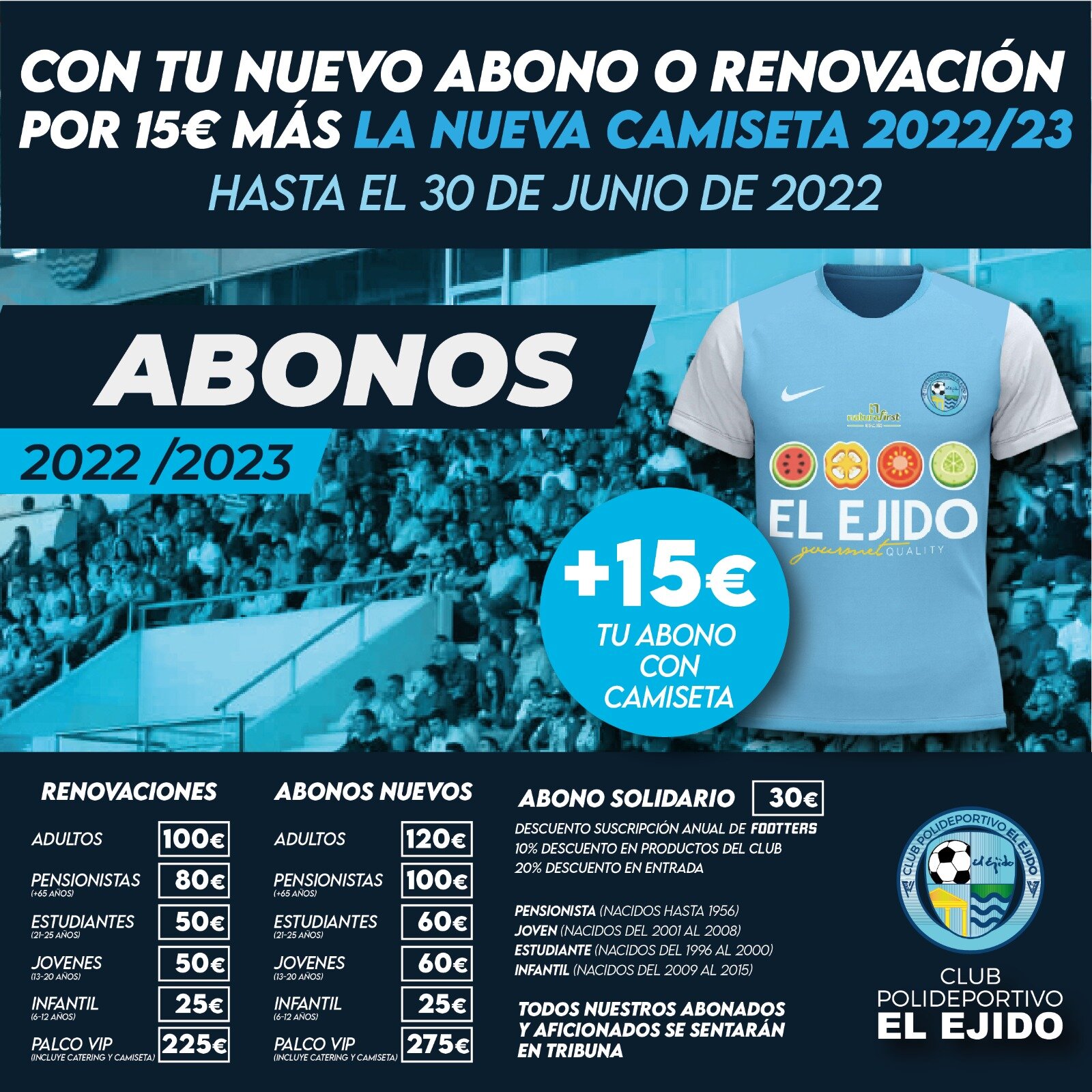 Arranca la Campaña de Abonos del Polideportivo El Ejido