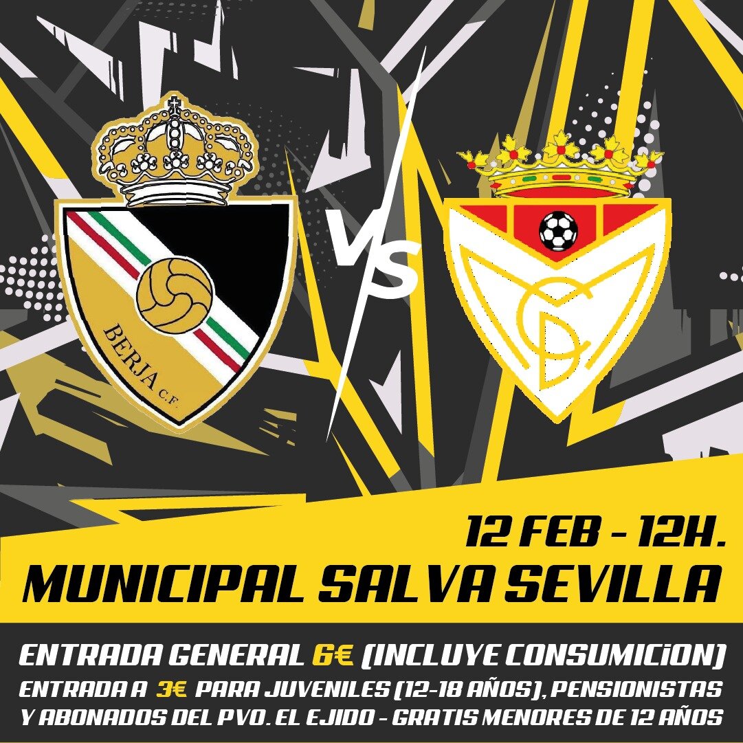 El Berja CF recibe al Martos en el Municipal Salva Sevilla