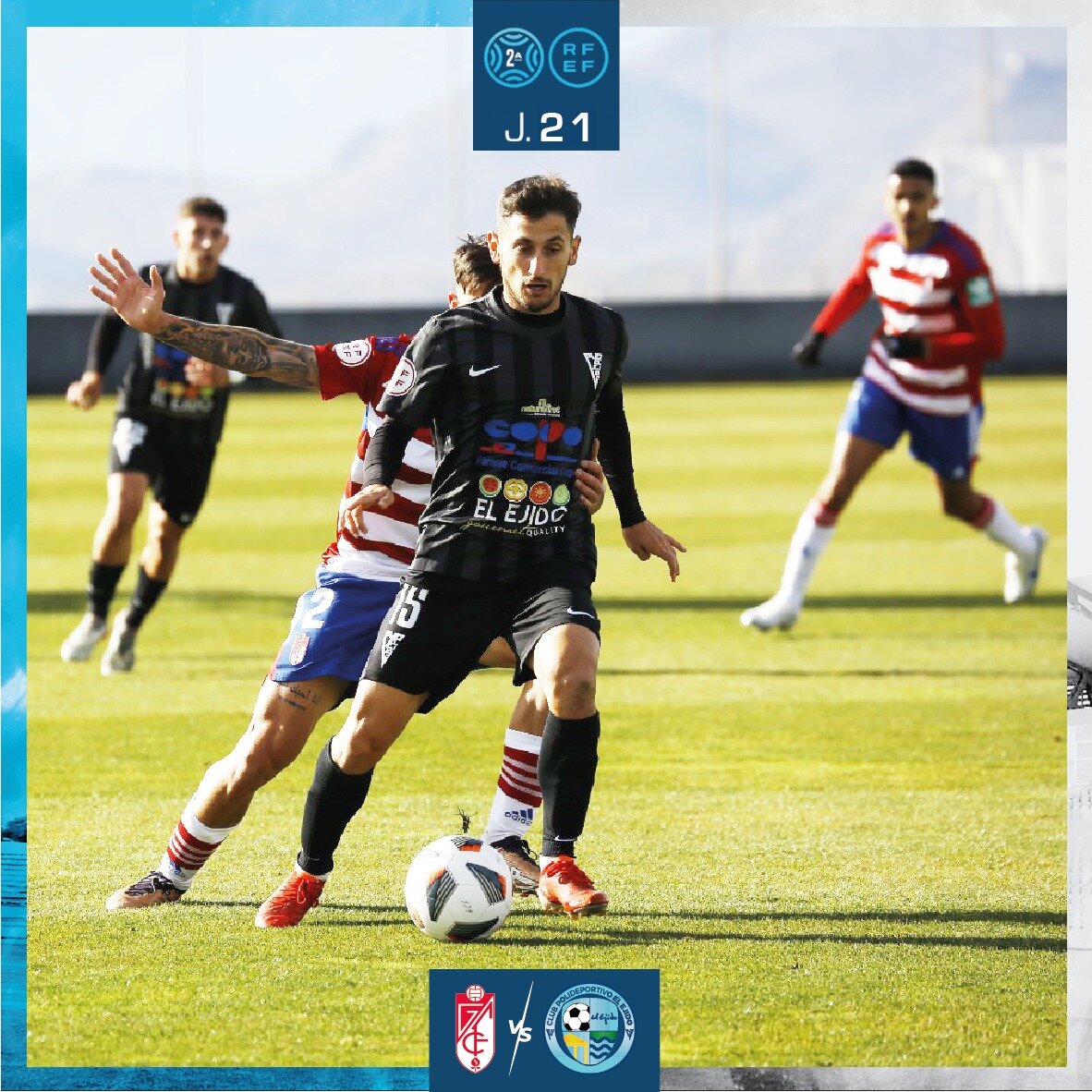 El Polideportivo El Ejido vuelve a marcar dos goles a domicilio pero se vuelve de vacío