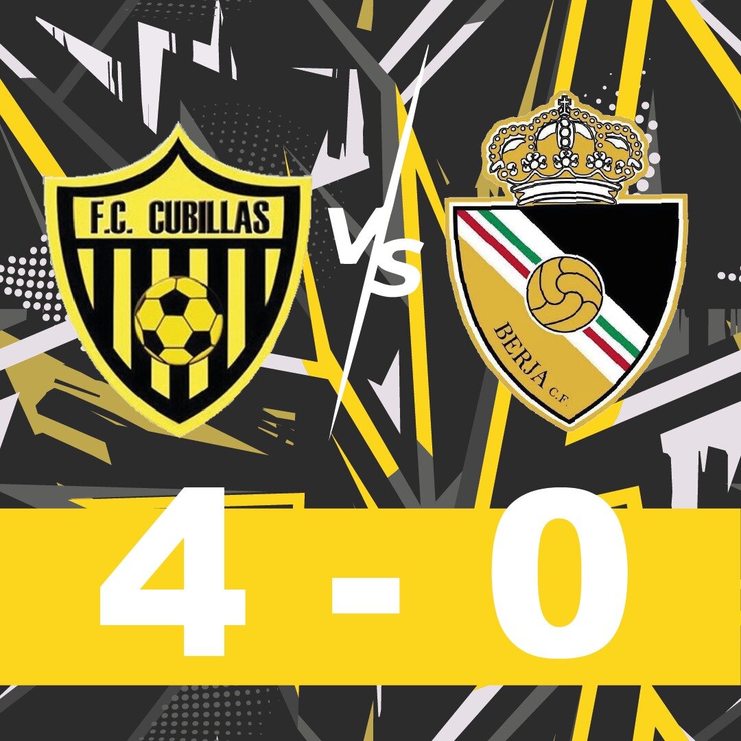 Contundente derrota del Berja CF en Cubillas